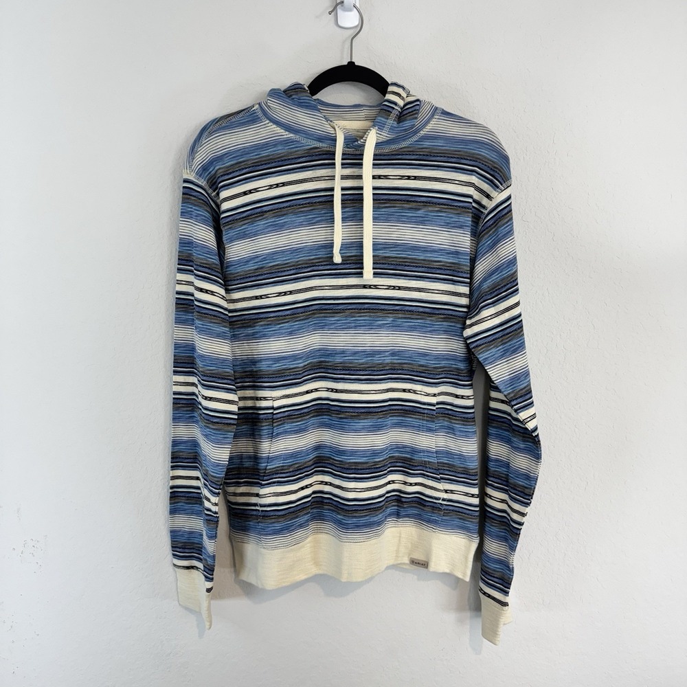 Ariat Men's Lightweight Retro Striped Bone White Hoodie Size Medium